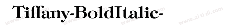 文 Tiffany-BoldItalic字体转换